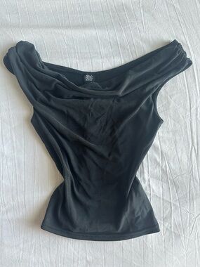 BDG Urban Outfitters Black Off The Shoulder Tank Top